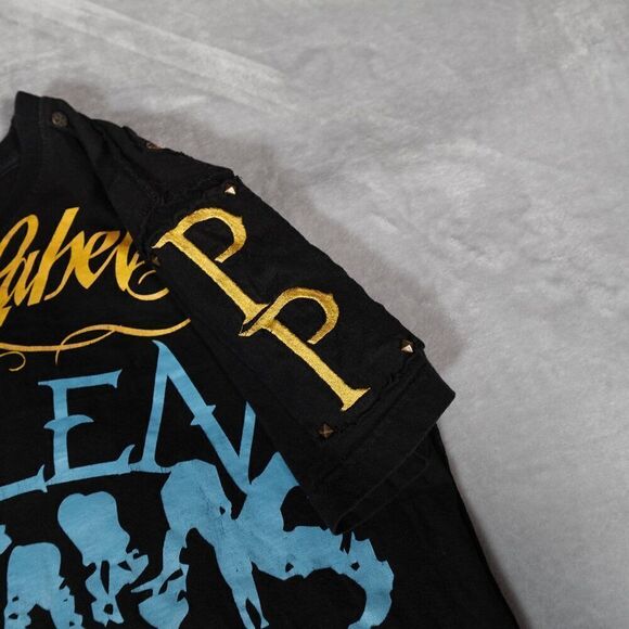 Blac Label Fallen Dreams T Shirt Mens M Grunge Double Sided Y2K Black - Picture 4 of 11